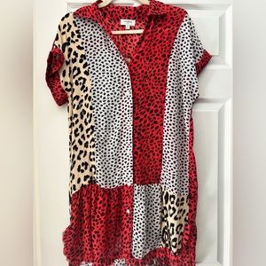 Umgee Button-Up Dress